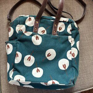 Maika Commuter Tote Tansy Canvas Laptop Bag Crossbody Water Bottle Pocket